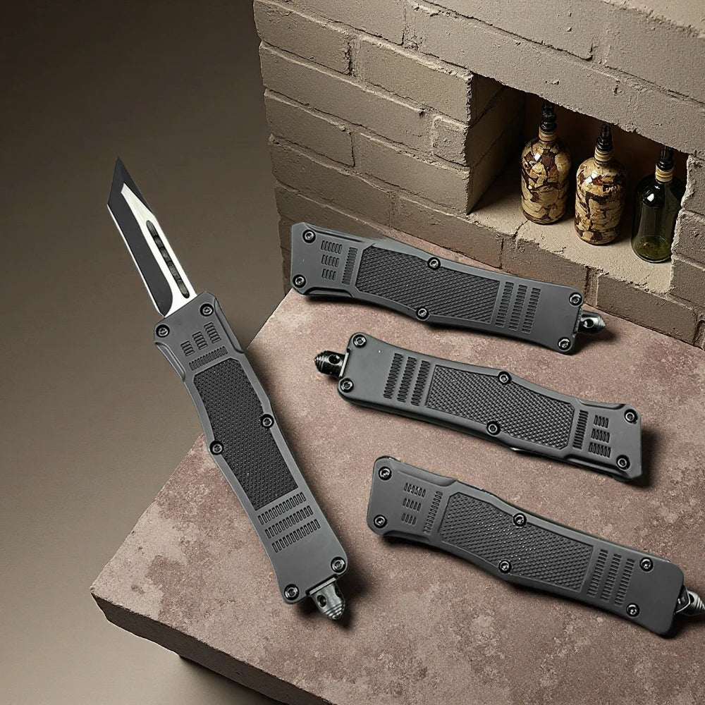 Zinc Alloy Knife Portable Camping Tool with Nylon Sheath