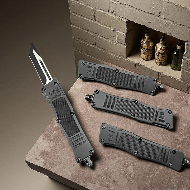 Zinc Alloy Knife Portable Camping Tool with Nylon Sheath