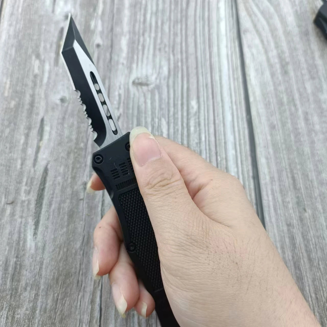 Zinc Alloy Knife Portable Camping Tool with Nylon Sheath