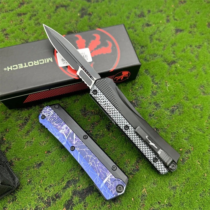Microtech EDC Knife Glykon Tech Pocket Knives Aluminium Handle