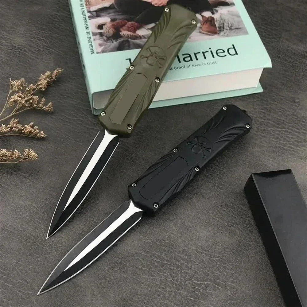 Folding EDC Knife 440C Steel ABS Handle