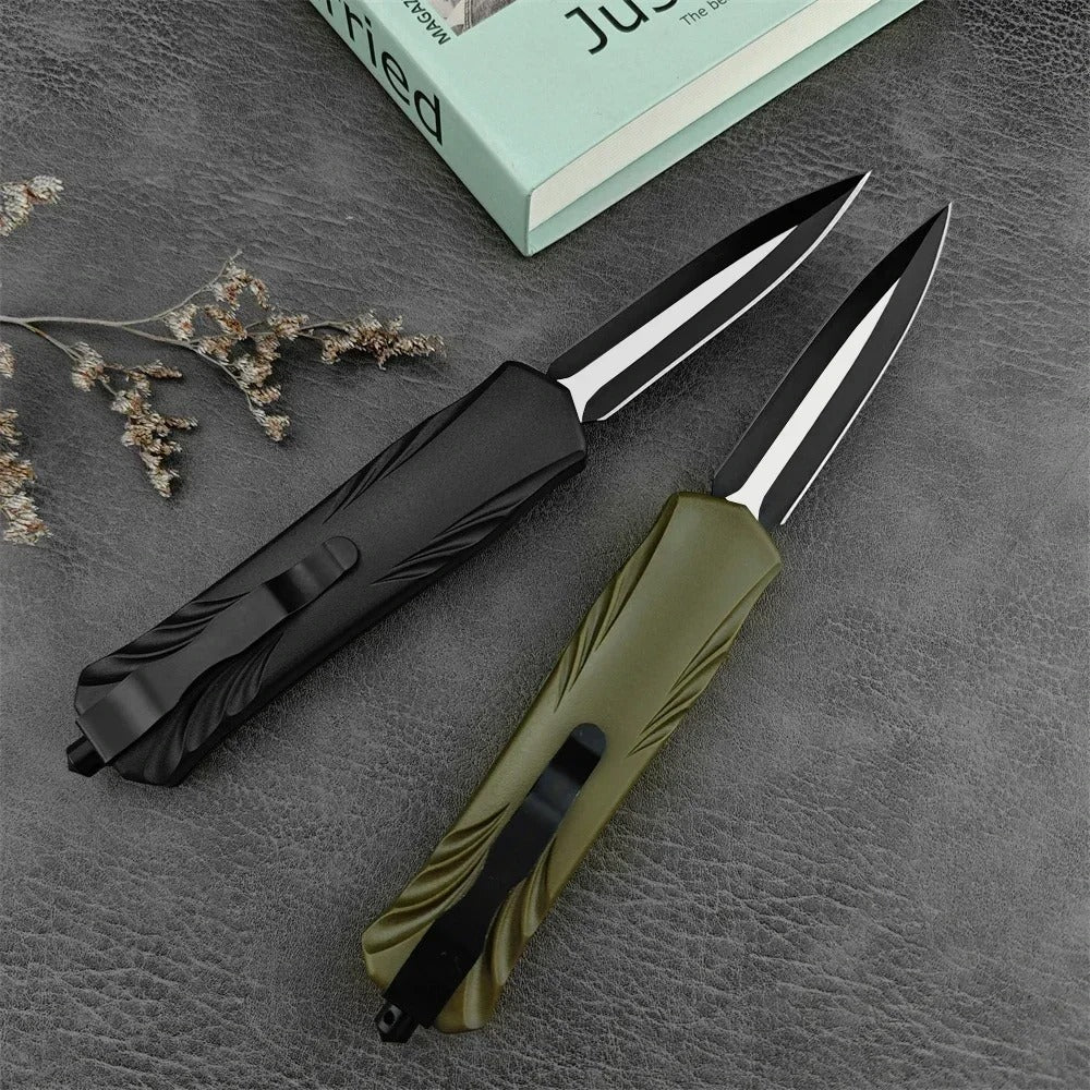 Folding EDC Knife 440C Steel ABS Handle