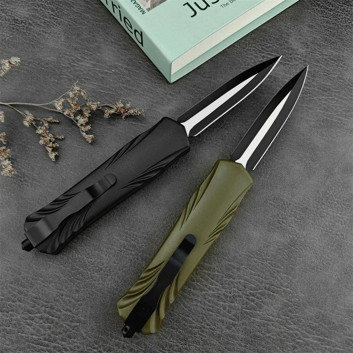 Folding EDC Knife 440C Steel ABS Handle