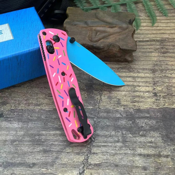 Donut Design EDC Knife AXIS Lock Flipper