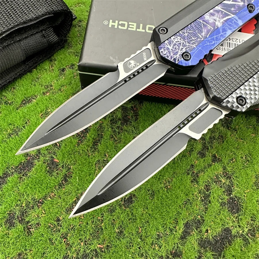 Microtech EDC Knife Glykon Tech Pocket Knives Aluminium Handle