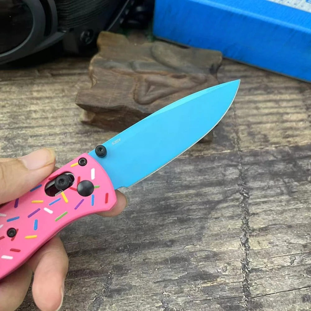 Donut Design EDC Knife AXIS Lock Flipper