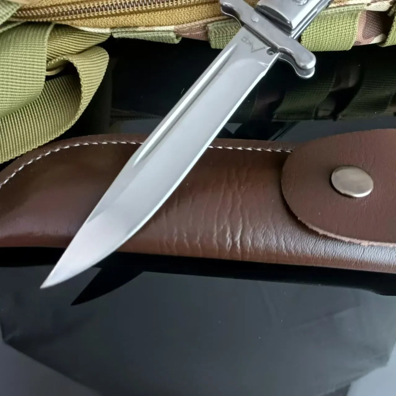 Russian Finka NKVD Knife 440C Steel Folding