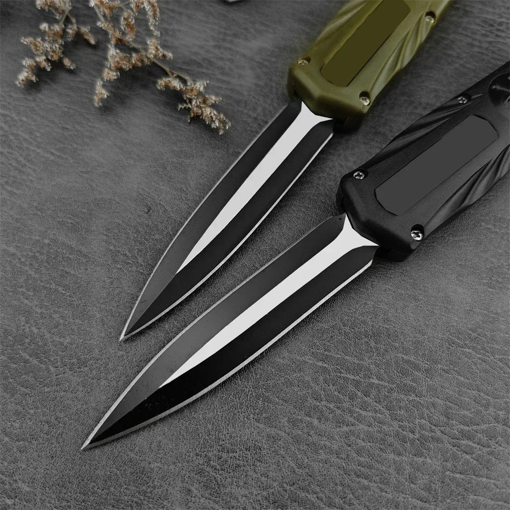 Folding EDC Knife 440C Steel ABS Handle