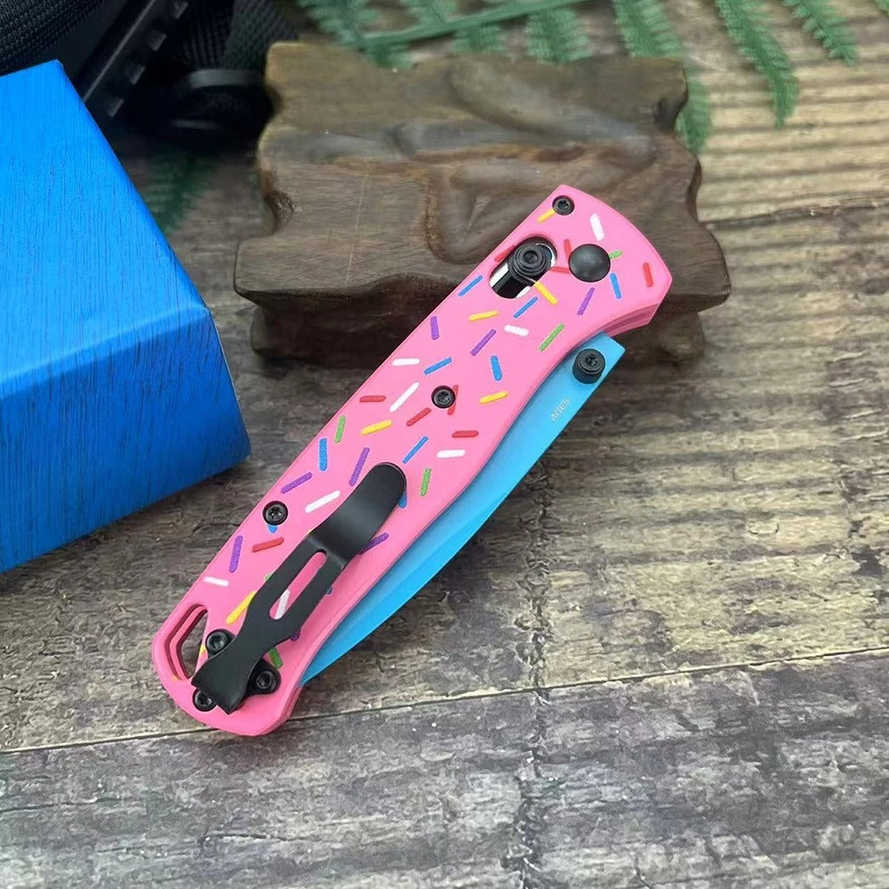 Donut Design EDC Knife AXIS Lock Flipper