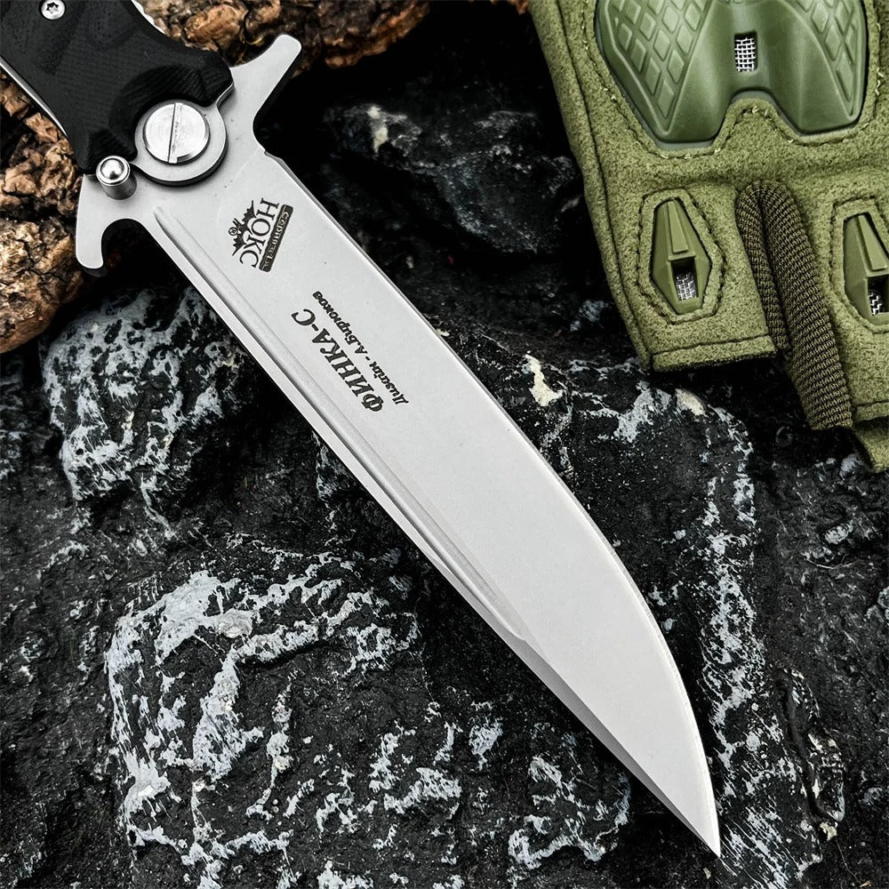 Tactical Russian Finka NKVD The D2 Folding Knife For Hunting And Camping
