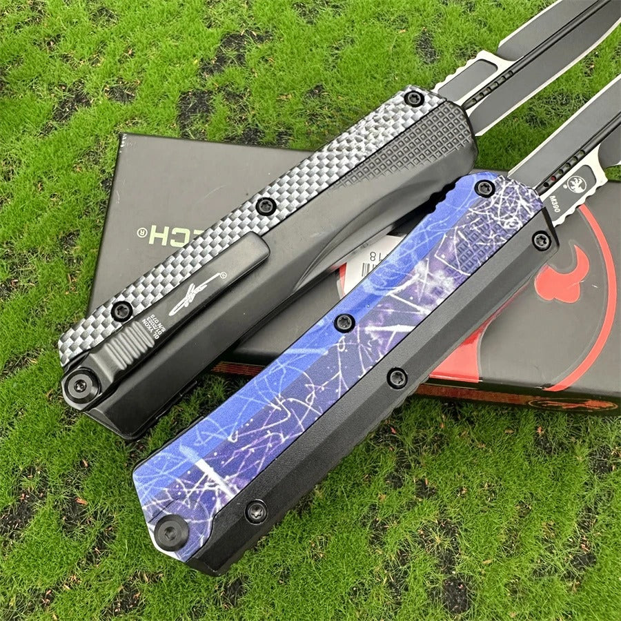 Microtech EDC Knife Glykon Tech Pocket Knives Aluminium Handle