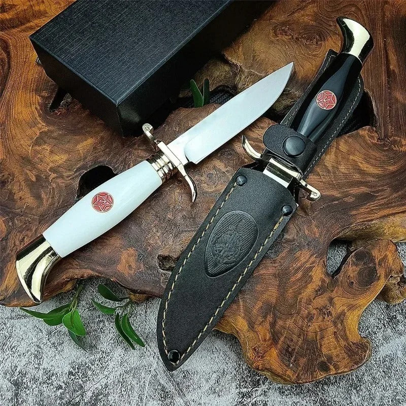 Russian Finka NKVD Knife 7CR13Mov Fixed Blade for Survival