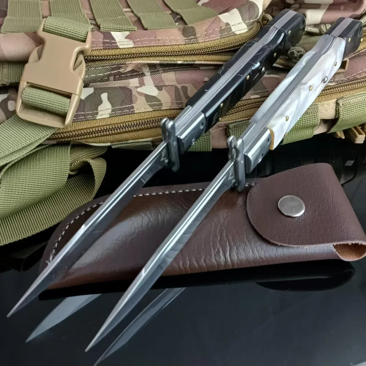 Russian Finka NKVD Knife 440C Steel Folding