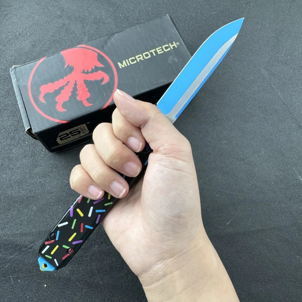 Black doughnut EDC Knife handle Outdoor