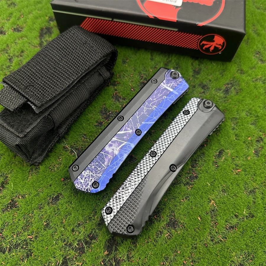 Microtech EDC Knife Glykon Tech Pocket Knives Aluminium Handle
