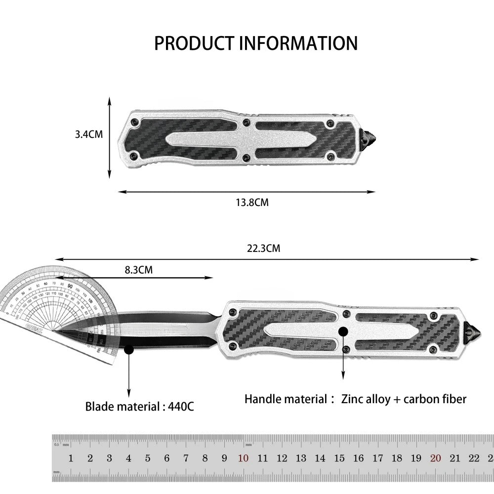Folding EDC Knife 440c Blade Portable EDC
