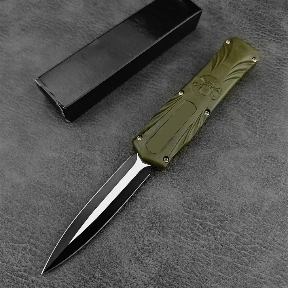 Folding EDC Knife 440C Steel ABS Handle