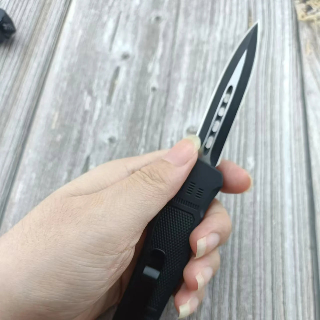 Zinc Alloy Knife Portable Camping Tool with Nylon Sheath