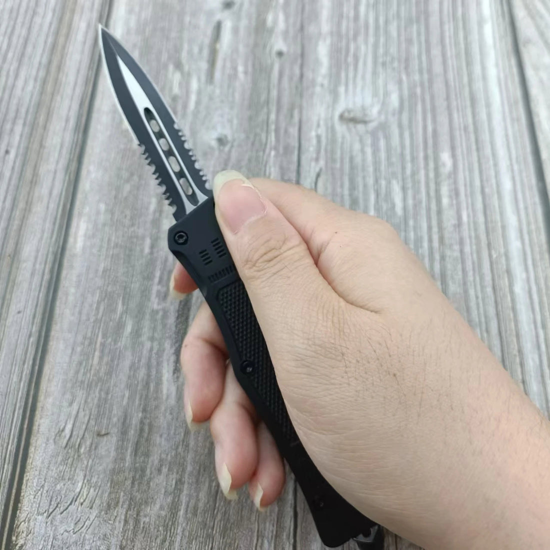 Zinc Alloy Knife Portable Camping Tool with Nylon Sheath